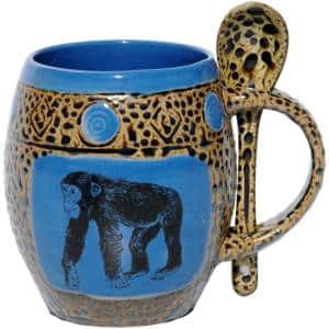 Chimp Blue Mug